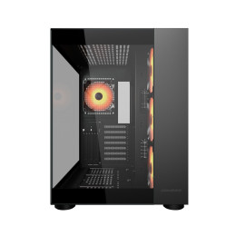 Компьютерный корпус, Cougar, FV150 RGB, ATX/Micro ATX/Mini ITX, USB 1*Type C/2*3.0, 4 Pole Headset Audio, Кулер 4*12см ARGB, Высота процессорного кулера до 180 мм, Длина VGA до 400мм, 2*3.5