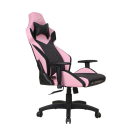 Игровое компьютерное кресло, 1STPLAYER, WIN 101-BKPK, 6974418982873, Рекомендуемый рост: до 190 см, Рекомендуемый вес: до 160 кг, Эко кожа, Угол наклона 90°-150°, Металлическая основа кресла, Механизм качания: топ-ган, Черно-розовый