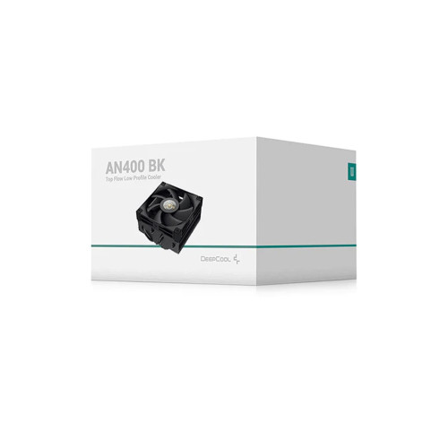 Кулер для процессора, Deepcool, AN400 BK R-AN400-BKWNMN-G, Intel 1851/1700/1200/115х и AMD AM5/AM4, 150W, 92мм, 500- 2950±10% об/м, 31.18CFM, 23,2dB(A), 4pin, 94х57х52,5мм, Чёрный