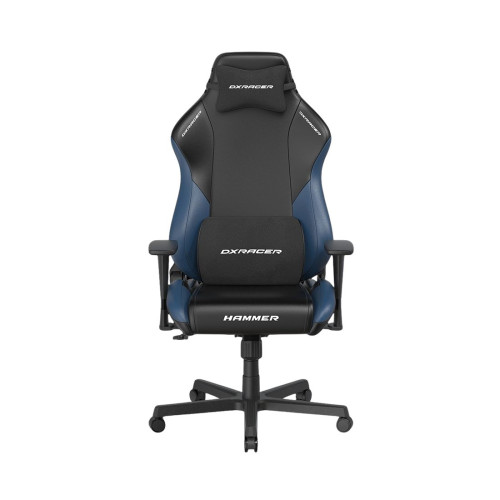 Игровое компьютерное кресло, DX Racer, GC/LHE23LTALTC/NI, Hammer series, Рекомендуемый рост: до 190 см, Рекомендуемый вес: до 115 кг, Эко-кожа, Угол наклона до 135°, 3D подлокотники, Нейлоновая основа кресла, Механизм качания: топ-ган, Черно-синий
