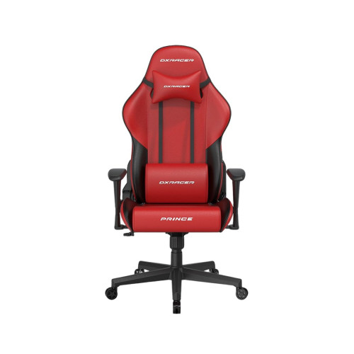 Игровое компьютерное кресло, DX Racer, GC/LPF24LTC/RN, Prince series, Рекомендуемый рост: до 180 см, Рекомендуемый вес: до 90 кг, Эко-кожа, Угол наклона до 135°, 2D подлокотники, Нейлоновая основа кресла, Механизм качания: топ-ган, Красно-черный