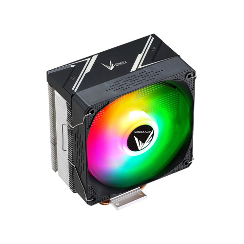 Кулер для процессора, Formula V, ICE BURG EX ARPW 6P, Intel 20х/1851/1700/1200/115х и AMD AM5/AM4/AM3/AM2, 220W, 120мм, 800- 1600±10% об/м, 75,89CFM, 34dB(A), 4pin, 125х88х155мм, Чёрный