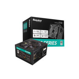 Блок питания, Huntkey, ECO750, 750W, ATX, APFC, 20+4 pin, 2*4+4pin, 3*Sata, 3*Molex, 2*PCI-E 6+2 pin, Вентилятор 12см, Кабель питания, Чёрный