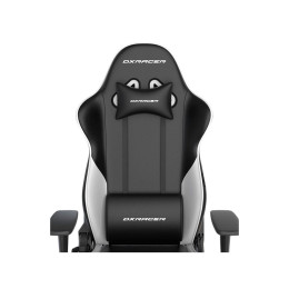 Игровое компьютерное кресло, DX Racer, GC/LPF24LTC/NW, Prince series, Рекомендуемый рост: до 180 см, Рекомендуемый вес: до 90 кг, Эко-кожа, Угол наклона до 135°, 2D подлокотники, Нейлоновая основа кресла, Механизм качания: топ-ган, Черно-белый