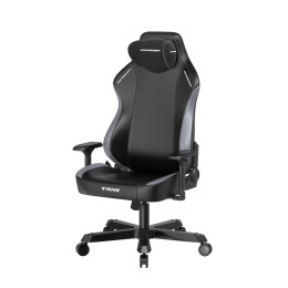 Игровое компьютерное кресло, DX Racer, GC/XXLTK23LTA/NG, Tank series, Рекомендуемый рост: до 190 см, Рекомендуемый вес: до 160 кг, Эко-кожа, Металлическая основа кресла, Угол наклона 135°, Механизм качания: топ-ган, 4D подлокотники, Чёрно-серый