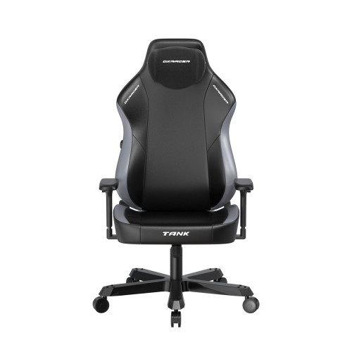Игровое компьютерное кресло, DX Racer, GC/XXLTK23LTA/NG, Tank series, Рекомендуемый рост: до 190 см, Рекомендуемый вес: до 160 кг, Эко-кожа, Металлическая основа кресла, Угол наклона 135°, Механизм качания: топ-ган, 4D подлокотники, Чёрно-серый