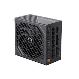 Блок питания, Gamemax, GX-750 PRO BK PCIE 5.0 ATX 3.1, 214607500022, 750W, ATX 3.1, Gold, APFC, 20+4 pin, 2*4+4 pin, 6*Sata, 3*Molex, 4*PCI-E 6+2 pin, 12VHPWR, Модульный, Вентилятор 13,5см, Чёрный