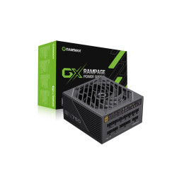 Блок питания, Gamemax, GX-750 PRO BK PCIE 5.0 ATX 3.1, 214607500022, 750W, ATX 3.1, Gold, APFC, 20+4 pin, 2*4+4 pin, 6*Sata, 3*Molex, 4*PCI-E 6+2 pin, 12VHPWR, Модульный, Вентилятор 13,5см, Чёрный