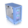 Компьютерный корпус, Thermaltake, Ceres 330 TG ARGB Hydrangea Blue, CA-1Y2-00MFWN-00, Mid-tower, Mini-ITX/M-ATX/ATX/E-ATX, USB 3.0*2, USB 3.2 (Gen 2) Type-C*1, HD Audio/Mic, 2*140мм CT140 ARGB white fan/1*140мм CT140 white fan, Высота процессорного куллер