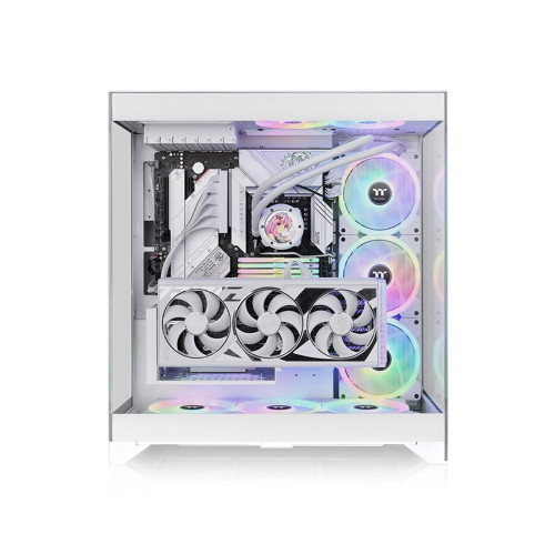 Компьютерный корпус, Thermaltake, CTE E550 TG Snow, CA-1Z8-00M6WN-00, Mid Tower, E-ATX/ATX/M-ATX/M-ITX, USB 3.0*2, Type-C*1, HD Audio+Mic, Высота процессорного куллера до 166мм, Длина VGA до 444мм, 2*2,5"/2*3,5", Сталь/Закаленное стекло, 558,5х270х513мм,