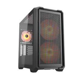 Компьютерный корпус, Cougar, MX600 Mini RGB, Micro ATX/Mini ITX, USB 1*Type C/2*3.0, 4 Pole Headset Audio Jack & RGB Button, Кулер 2*16см ARGB/1*12см ARGB, Высота процессорного кулера до 175 мм, Длина VGA до 380мм, 2*3.5