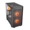 Компьютерный корпус, Cougar, MX600 Mini RGB, Micro ATX/Mini ITX, USB 1*Type C/2*3.0, 4 Pole Headset Audio Jack & RGB Button, Кулер 2*16см ARGB/1*12см ARGB, Высота процессорного кулера до 175 мм, Длина VGA до 380мм, 2*3.5"/2+1*2.5", Толщина 0,6мм, 445x232x