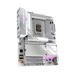 Материнская плата, Gigabyte, Z890 A ELITE WF7 ICE (4719331865221), LGA1851, iZ890, 4xDDR5 9200(OC)/6400/6200/6000/5800/5600, 4xSATA3, 4xM.2 (2*PCI-E 4.0x4/x2, 1*PCI-E 5.0x4/x2, 1*PCI-E 4.0x4/x2 или SATA3), Raid, 1*HDMI, 1*DP, 1*Intel® Thunderbolt™ 4 (USB4