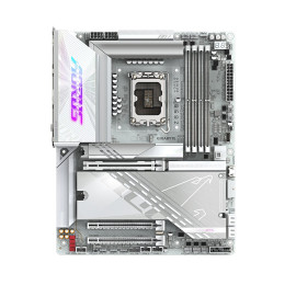 Материнская плата, Gigabyte, Z890 AORUS PRO ICE (4719331864712), LGA1851, iZ890, 4xDDR5 9500(OC)/6400/6200/6000/5800/5600, 4xSATA3, 5xM.2 (3*PCI-E 4.0x4/x2, 1*PCI-E 5.0x4/x2, 1*PCI-E 4.0x4/x2 или SATA3), Raid, 1*HDMI, 2*Intel® Thunderbolt™ 4 (исполнение U