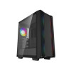 Компьютерный корпус, Deepcool, CC560 ARGB V2 R-CC560-BKTAA4-G-2, ATX/Micro-ATX/Mini-ITX, USB 3.0, USB 2.0, Audio, 4*120mm ARGB, Высота процессорного кулера до 165мм, Длина VGA до 370мм, 2*3.5"/2+1*2.5", Слот 7, Сталь 0,6, 432x215x483мм, Без Б/П, Чёрный
