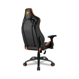 Игровое компьютерное кресло, Cougar, OUTRIDER S, Искусственная кожа PU AIR, (Ш)53*(Г)57*(В)119 (127) см, Чёрно оранжевый