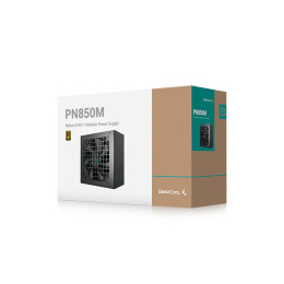 Блок питания, GamerStorm, PN850М R-PN850M-FC0B-WGEU, 850W, ATX 3.1, Gold, APFC, 20+4 pin, 2*4+4pin, 8*Sata, 2*Molex, 3*PCI-E 6+2 pin, 1*(16Pin)12VHPWR, Модульный, Вентилятор 12см, Кабель питания, Чёрный
