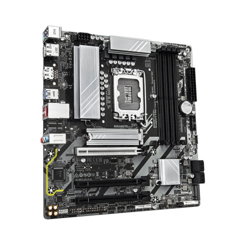 Материнская плата, Gigabyte, B860M DS3H (4719331866709), LGA1851, iB860, 4xDDR5 5600/6400/9066(OC), 4xSATA3, Raid, 2xM.2 (PCI-E 4.0x4/x2), 2хDP, 1xHDMI, 3xPCI-Ex16, ATX