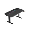 Компьютерный стол, DX Racer, GD/1400TPMDF/N, Tidal series, Размер XL - длина 140см, Материал Сталь, Регулировка высоты 66,6 - 104см, 3 коробки ( в комплекте столешница+металл основание+ножки), 140х75х2,5см, Чёрный