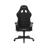Игровое компьютерное кресло, DX Racer, GC/LPF24FBCFBB/N, Prince series, Рекомендуемый рост: до 180 см, Рекомендуемый вес: до 90 кг, Ткань, Угол наклона до 135°, 2D подлокотники, Нейлоновая основа кресла, Механизм качания: топ-ган, Черный
