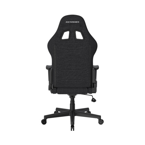 Игровое компьютерное кресло, DX Racer, GC/LPF24FBCFBB/N, Prince series, Рекомендуемый рост: до 180 см, Рекомендуемый вес: до 90 кг, Ткань, Угол наклона до 135°, 2D подлокотники, Нейлоновая основа кресла, Механизм качания: топ-ган, Черный