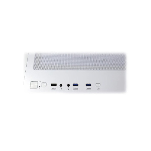Компьютерный корпус, Aerocool, P500C-G-WT-v1, ATX/Micro ATX, USB 2*3.0/2.0, HD-Audio+Mic, Кулер 4*12 см ARGB, Высота процессорного кулера до 162 мм, Длина VGA до 450мм, 2*3.5"/3*2.5", Толщина 0,7мм, 398x285x475.8мм, Без Б/П, Белый