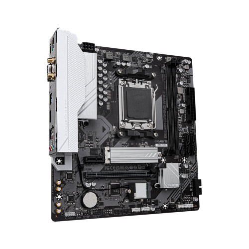 Материнская плата, Gigabyte, B650M GAMING PLUS WIFI (4719331862213), AM5, B650, 4xDDR5 4800/5200/8000(OC), 4xSATA3, 2xM.2 (PCIe 4.0 x4/x2), RAID, 1xHDMI, 2хDP, 1xPCI-Ex16, 1xPCI-Ex1, WiFi, mATX