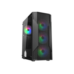 Компьютерный корпус, Cougar, MX110 RGB, ATX/Micro ATX/Mini ITX, USB 3.0/2*2.0, HD-Audio+Mic, Кулер 4*12см RGB, Высота процессорного кулера до 158 мм, Длина VGA до 305мм, 2*3.5