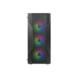 Компьютерный корпус, Cougar, MX110 RGB, ATX/Micro ATX/Mini ITX, USB 3.0/2*2.0, HD-Audio+Mic, Кулер 4*12см RGB, Высота процессорного кулера до 158 мм, Длина VGA до 305мм, 2*3.5