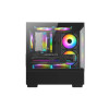 Компьютерный корпус, Huntkey, G35, Micro ATX/Mini-ITX, USB 1*3.0/2*2.0, HD-Audio+Mic, Кулер 3*12см RGB, Высота процессорного кулера до 160 мм, Длина VGA до 340мм, 1*3.5"/1*2.5", Слот 7, Толщина 0,5мм, 365x198x408мм, Без Б/П, Чёрный