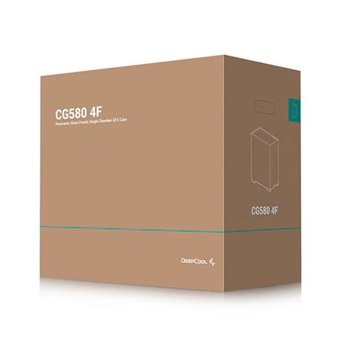 Компьютерный корпус, Deepcool, CG580 4F R-CG580-BKADA4-G-1, ATX/Micro ATX/Mini-ITX, USB 3.1*1/3.0*2, HD-Audio, 4*120мм ARGB, Высота процессорного кулера до 176мм, Длина VGA до 410мм (до 262 мм с радиатором), 2*3.5"/2*2.5", Сталь 0,6, 437х235х501мм, Без Б/