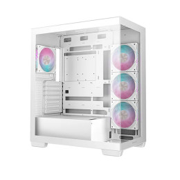 Компьютерный корпус, Deepcool, CG580 4F WH R-CG580-WHADA4-G-1, ATX/Micro ATX/Mini-ITX, USB 3.1*1/3.0*2, HD-Audio, 4*120мм ARGB, Высота процессорного кулера до 176мм, Длина VGA до 410мм (до 262 мм с радиатором), 2*3.5