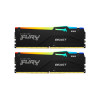 Комплект модулей памяти, Kingston, FURY Beast RGB KF556C36BBEAK2-32 (Kit 2x16GB), DDR5, 32GB, DIMM <PC5-44800/5600MHz>, Чёрный