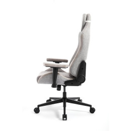 Игровое компьютерное кресло, Aerocool, CROWN Loft Light Grey, Тканевая поверхность AeroWeave с карбоновым рисунком, (Ш)65*(Г)70*(В)122 (132) см, Серый