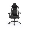 Игровое компьютерное кресло, Aerocool, CROWN Pro Racer White, Искусственная кожа PU AIR, (Ш)65*(Г)70*(В)122 (132) см, Черно-Белый
