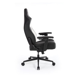 Игровое компьютерное кресло, Aerocool, CROWN Pro Racer White, Искусственная кожа PU AIR, (Ш)65*(Г)70*(В)122 (132) см, Черно-Белый