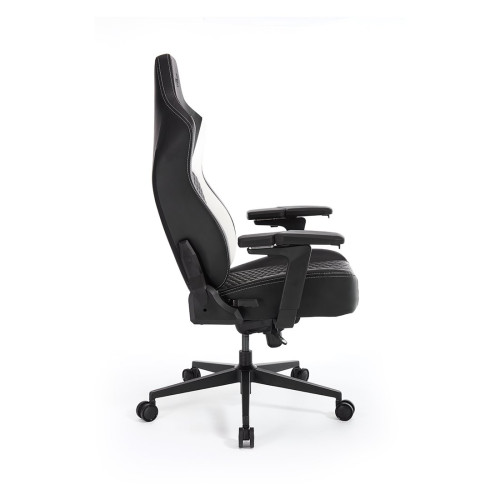 Игровое компьютерное кресло, Aerocool, CROWN Pro Racer White, Искусственная кожа PU AIR, (Ш)65*(Г)70*(В)122 (132) см, Черно-Белый