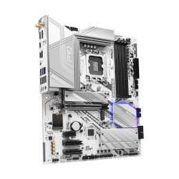 Материнская плата, ASRock, Z890 PRO RS WIFI WHITE (4710483947476), LGA1851, iZ890, 4xDDR5 4400/4800/5600/9066+(OC), 4xSATA3, 4xM.2 (3*PCI-E 4.0x4. 1*PCI-E 4.0x4 & SATA3), Raid, 1xHDMI, 1xDP, 2xThunderbolt™ USB4 Type-C, 1xPCI-Ex16, 2xPCI-Ex4, 1xPCI-Ex1, Wi
