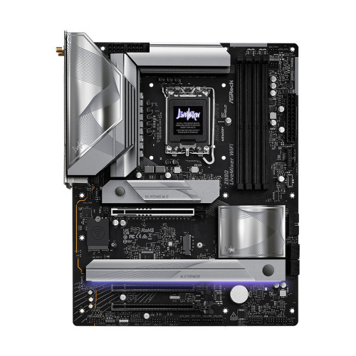 Материнская плата, ASRock, Z890 LIVEMIXER WIFI (4710483949715), LGA1851, iZ890, 4xDDR5 4400/4800/5600/9466+(OC), 4xSATA3, 4xM.2 (3*PCI-E 4.0x4. 1*PCI-E 4.0x4 & SATA3), Raid, 1xHDMI, 2xThunderbolt™ 4 Type-C Ports, 3xPCI-Ex16, WiFi, ATX