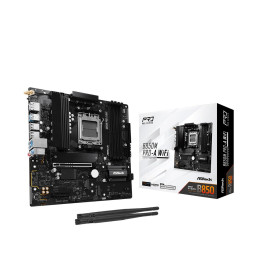Материнская плата, ASRock, B850M PRO-A WIFI (4711581490376), AM5, B850, 4xDDR5 8000+(OC), 4xSATA3, 3xM.2 (1*PCI-E 5.0x4, 2*PCI-E 4.0x4), Raid, 1xDP, 1xHDMI, 1xPCI-Ex16, 1xPCI-Ex4, WiFi, mATX