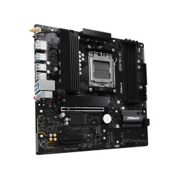 Материнская плата, ASRock, B850M PRO-A WIFI (4711581490376), AM5, B850, 4xDDR5 8000+(OC), 4xSATA3, 3xM.2 (1*PCI-E 5.0x4, 2*PCI-E 4.0x4), Raid, 1xDP, 1xHDMI, 1xPCI-Ex16, 1xPCI-Ex4, WiFi, mATX