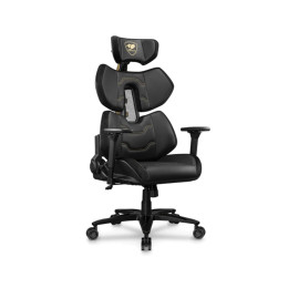 Игровое компьютерное кресло, Cougar, TERMINATOR Elite, Hyper-Dura экокожа, (Ш)75*(Г)66.7*(В)124 (131) см, Чёрный