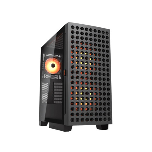 Компьютерный корпус, Cougar, Airface ECO RGB, E-ATX/CEB/ATX/Micro ATX/Mini ITX, USB Type-C/2*3.0, HD-Audio+Mic, Кулер 2*18см/1*12см ARGB, Высота процессорного кулера до 190 мм, Длина VGA до 390мм, 2*3.5"/2*2.5", Толщина 0,6мм, 509x240x480мм, Без Б/П, Чёрн