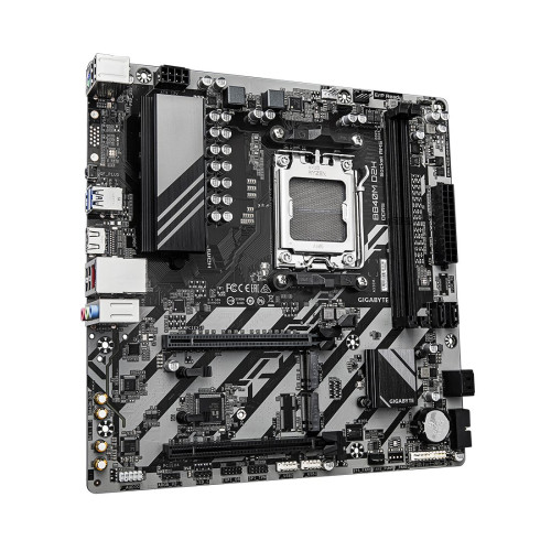 Материнская плата, Gigabyte, B840M D2H (4719331868116), AM5, B840, 2xDDR5 4400/4800/5200/7600(OC), 4xSATA3, Raid, 2xM.2 (1*PCI-E 4.0x4/x2, 1*PCI-E 3.0x2), 1xHDMI, 2xPCI-Ex16, mATX