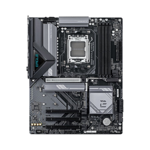 Материнская плата, Gigabyte, B850 EAGLE WIFI6E (4719331866587), AM5, B850, 4xDDR5 4400/4800/5200/8200(OC), 4xSATA3, 3xM.2 (PCIe 4.0 x4/x2), RAID, 1xHDMI, 1хDP, 4xPCI-Ex16, WiFi, ATX