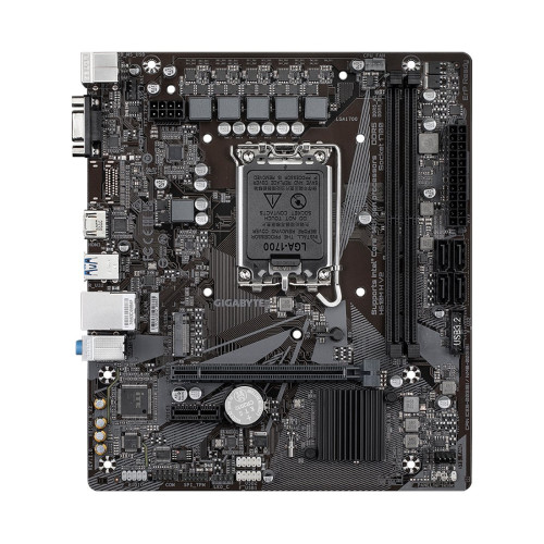 Материнская плата, Gigabyte, H610M H V2 (4719331859985), LGA1700, iH610, 2xDDR5 4400/4800/5200/5600, 4xSATA3, 1xM.2 (PCI-E 3.0x4/x2), 1xD-Sub, 1xHDMI, 1xPCI-Ex16, 1xPCI-Ex1, mATX