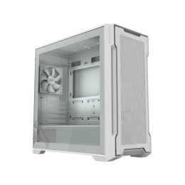 Компьютерный корпус, Gigabyte, C102 GLASS (GB-C102GI) 4719331554842, Micro ATX / Mini ITX, 2*USB3.0, HD-Audio+Mic, 2*Кулер 12см, H450*W210*D450 мм, Без Б/П, Белый