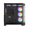 Компьютерный корпус, Gamemax, Hype-A BK, 9101-0000R0165, 14100902944, Mid-Tower, ATX/ M-ATX/ M-ITX, USB3.0*1/ USB2.0*2/ HD-Audio, Кулер ARGB 4*12см, Высота процессорного кулера 157мм, Длина VGA 400мм, Количество отсеков 2*3,5" / 3*2,5", Сталь/Закаленное с