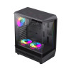Компьютерный корпус, Gamemax, Vista COC AB, 1115-3806R0004, 12380600001, Mid Tower, ATX/m-ATX/ITX, USB2.0*1/ USB3.0*1/ TypeC *1/ HD-Audio, Кулер 6*12cм ARGB, Высота процессорного кулера 155мм, Длина VGA 330мм, Количество отсеков 2*3,5" / 2*2,5", Сталь/Зак