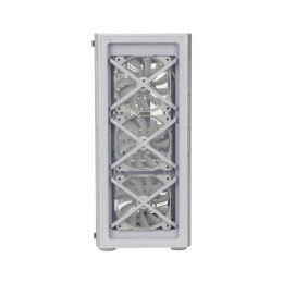 Компьютерный корпус, 1STPLAYER, XP-G-WH-4F7-W, Mid-Tower, ATX/M-ATX, USB3.0*1, USB2.0*2, HD AUDIO/Mic, 4*120мм F2 LED вентилятор, Высота процессорного кулера до 165мм, Длина VGA до 320мм, 2*3,5/3*2,5, Сталь/Закаленное стекло, 368x210x480мм, Без Б/П, Белый